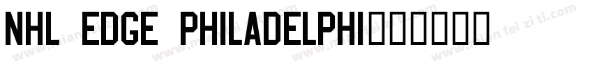 NHL Edge Philadelphi字体转换